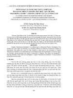 PHÂN LOẠI CÁC DẠNG BÀI TẬP VÀ THIẾT KẾ BÀI GIẢNG ĐIỆN TỬ HƢỚNG DẪN HỌC TẬP CHƯƠNG “DAO ĐỘNG CƠ HỌC”, CHƯƠNG TRÌNH VẬT LÝ 12 NÂNG CAO pot