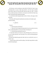 Giáo trình phân tích quy trình ứng dụng cấu tạo mặt cắt ngang nền đường biến đổi dọc theo tuyến địa hình p1 ppt