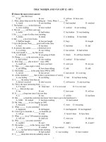 TRẮC NGHIỆM ANH VĂN LỚP 12 – ĐỀ 1 ppsx