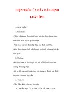 Giáo án Vật lý lớp 9 : Tên bài dạy : ĐIỆN TRỞ CỦA DÂY DẪN-ĐỊNH LUẬT ÔM. doc