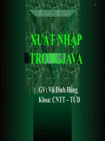 BÀI GIẢNG: XUẤT NHẬP TRONG JAVA pot