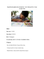 Sáng kiến kinh nghiệm môn mỹ thuật lớp 3 – bài vẽ tiếp họa tiết và vẽ màu vào hình vuông potx