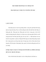 MỘT SỐ BIỆN PHÁP ĐỂ QUẢN LÝ CHỈ ĐẠO TỐT HOẠT ĐỘNG DẠY VÀ HỌC Ở CÁC TRƯỜNG TIỂU HỌC pot