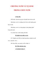 Giáo án Công nghệ lớp 7 : Tên bài dạy : CHUỒNG NUÔI VÀ VỆ SINH TRONG CHĂN NUÔI pot