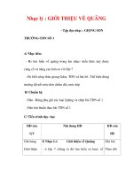 Giáo án Âm nhạc lớp 9 : Tên bài dạy :Nhạc lý : GIỚI THIỆU VỀ QUÃNG pot