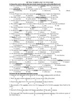 ĐỀ TRẮC NGHIỆM ANH VĂN TỔNG HỢP pptx