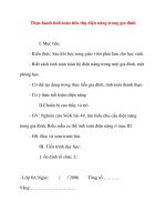 Giáo án Công Nghệ lớp 8: Thực hành tính toán tiêu thụ điện năng trong gia đình pptx