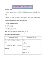 Giáo án Đại Số lớp 8: LUYỆN TẬP BPT BẬC NHẤT 1 ẨN pdf