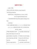 Giáo án Vật lý lớp 9 : Tên bài dạy : KIỂM TRA pptx