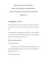 MỘT VÀI BIỆN PHÁP CỦA HIỆU TRƯỞNGTRONG CÔNG TÁC PHỤ ĐẠO – BỒI DƯỠNG NHẰM “NÂNG CHẤT LƯỢNG HỌC TẬP – RÈN LUYỆN CHO HỌC SINH LỚP ĐẦU CẤP” pdf