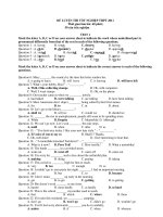 ĐỀ LUYỆN THI TỐT NGHIỆP THPT 2011 - TEST 1 docx