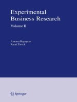 Experimental Business Research II springer 2005 phần 1 potx