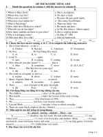 ĐỀ THI OLYMPIC TIẾNG ANH pdf