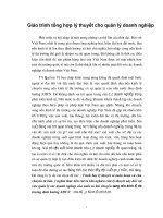 Giáo trình tổng hợp lý thuyết cho quản lý doanh nghiệp phần 1 pdf