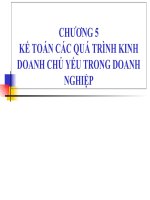 Nguyên lý kế toán-Chương V - Kế Toán quá trinh kinh doanh chủ yếu trong doanh nghiệp pps