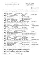 ĐỀ THI TRẮC NGHIỆM MÔN Anh văn Khối 12 - Mã đề thi 316 doc