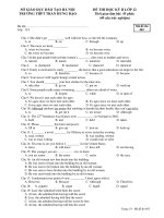ĐỀ THI THỬ HỌC KỲ II LỚP 12 - Mã đề thi 483 ppt