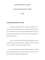 DẠY CHƯƠNG PHONG CÁCH HỌCBẰNG PHƯƠNG PHÁP THUYẾT TRÌNH doc