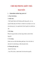 Giáo án Lịch sử lớp 7 : Tên bài dạy : CHẾ ĐỘ PHONG KIẾN NHÀ NGUYỄN pdf