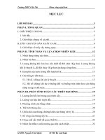 Tính toán và thiết kế hệ thống sấy thùng quay hạt cà phê với phương thức sấy xuôi chiều