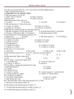 TÀI LIỆU ÔN TẬP CHƯƠNG VII - VẬT LÝ HẠT NHÂN pptx