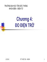 KỸ THUẬT ĐO - ĐO ĐIỆN TRỞ ppt