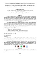 NGHIÊN CỨU VÀ PHÁT TRIỂN GAME 2D TRÊN NỀN ĐỒ HỌA SDL pptx