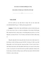 XÂY DỰNG TỔ HÀNH CHÍNH-QUẢN TRỊ HOẠT ĐỘNG CÓ HIỆU QUẢ Ở TRƯỜNG TIỂU HỌC docx