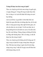 Trứng để được bao lâu trong tủ lạnh? pptx