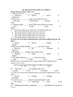 ĐỀ KIỂM TRA TỔNG HỢP LẦN 5 KHỐI 12 doc