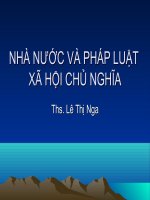 NHÀ NƯỚC VÀ PHÁP LUẬT XÃ HỘI CHỦ