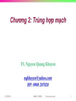 HÓA HỌC HÓA LÝ POLYMER - CHƯƠNG 2 ppsx