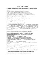 TEST FOR UNIT 6 docx