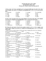 KÌ THI CHỌN HSG LỚP 12-THPT ĐỀ THI MÔN: TIẾNG ANH ppt