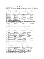 Đề thi tổng hợp Môn: Anh Văn – Đề 17 docx