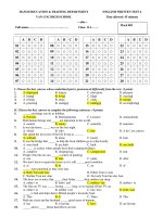 ENGLISH WRITTEN TEST 4 pdf