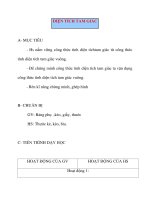 Giáo án Hình Học lớp 8: DIỆN TÍCH TAM GIÁC pot