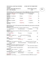 ĐỀ THI THỬ TỐT NGHIỆP THPT NĂM 2011 TRƯỜNG THCS-THPT NGÔ GIA TỰ Môn thi: Tiếng Anh- Đề 6 doc