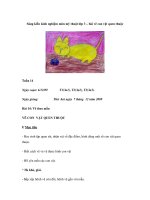 Sáng kiến kinh nghiệm môn mỹ thuật lớp 3 – bài vẽ con vật quen thuộc pot