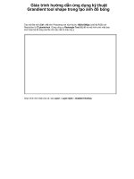 Giáo trình hướng dẫn ứng dụng kỹ thuật Grandient tool shape trong tạo ảnh đổ bóng p1 doc