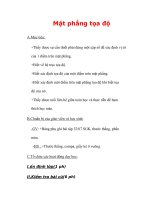 Giáo án môn Toán lớp 7 : Tên bài dạy : Mặt phẳng tọa độ potx