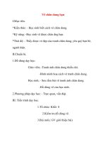 Giáo án Mỹ Thuật lớp 8: Vẽ chân dung bạn pdf