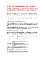 Sự lắng nghe: Chìa khóa để giao tiếp thành công pdf