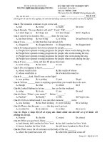 KỲ THI THỬ TỐT NGHIỆP THPT NĂM HỌC 2010-2011 Môn thi: TIẾNG ANH - Mã đề 134 ppsx