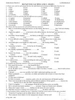 BÀI TẬP NÂNG CAO TIẾNG ANH 12 – BÀI SỐ 1 docx