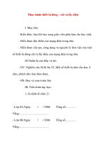 Giáo án Công Nghệ lớp 8: Thực hành thiết bị đóng – cắt và lấy điện ppt