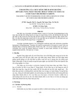 ẢNH HƯỞNG CỦA CHẤT KÍCH THÍCH SINH TRƯỞNG ĐẾN KHẢ NĂNG NHÂN NHANH CHỒI IN VITRO CÂY SÂM CA pptx