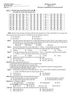 Đề kiểm tra 45 phút Vật Lý 12 pot