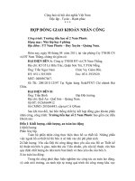 HỢP ĐỒNG PHẦN XAY LAP TRUONG SO2 NAM PHUOC-A BUU ppt