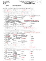 THI HỌC KỲ II- NĂM HỌC 2010-2011 Môn Anh Văn 12 (nâng cao) - MÃ ĐỀ 268 doc